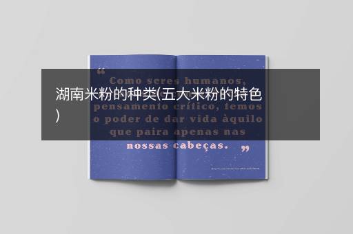 湖南米粉的种类(五大米粉的特色)