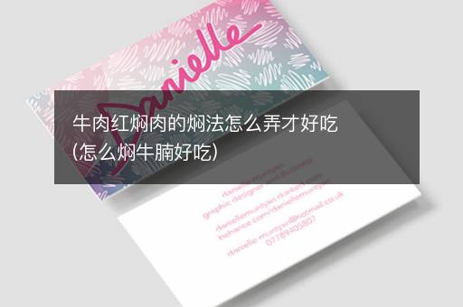 牛肉红焖肉的焖法怎么弄才好吃(怎么焖牛腩好吃)