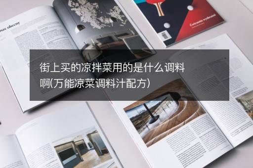 街上买的凉拌菜用的是什么调料啊(万能凉菜调料汁配方)