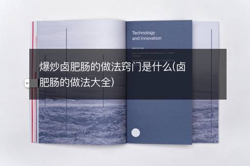 爆炒卤肥肠的做法窍门是什么(卤肥肠的做法大全)
