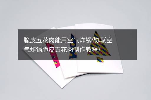 脆皮五花肉能用空气炸锅做吗(空气炸锅脆皮五花肉制作教程)