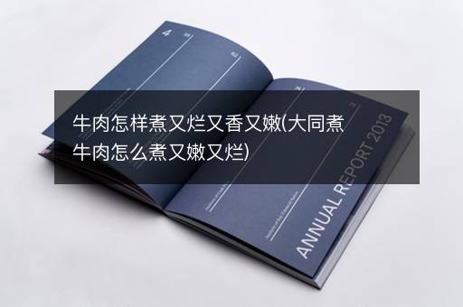 牛肉怎样煮又烂又香又嫩(大同煮牛肉怎么煮又嫩又烂)