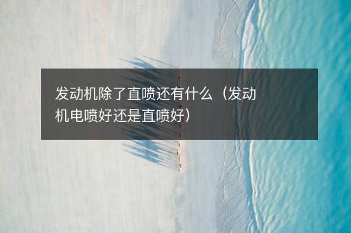 发动机除了直喷还有什么（发动机电喷好还是直喷好）