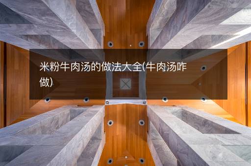 米粉牛肉汤的做法大全(牛肉汤咋做)