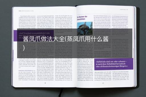 酱凤爪做法大全(蒸凤爪用什么酱)