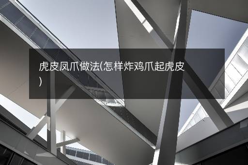 虎皮凤爪做法(怎样炸鸡爪起虎皮)